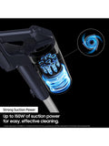 Samsung cordless stick vacuum cleaner in teal violet color (British brand)
