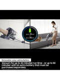 Samsung cordless stick vacuum cleaner in teal violet color (British brand)
