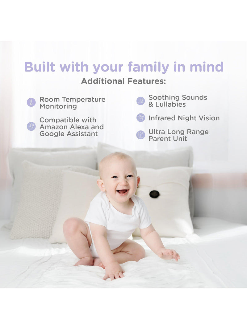 Hubble Nursery Pal Glow+ smart video baby monitor - British product