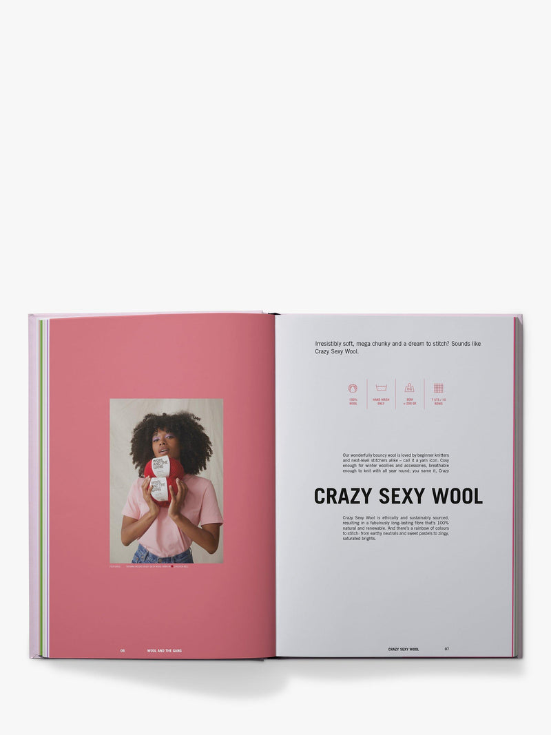 Wool And The Gang Crazy Sexy Wool knitting pattern book (British brand)