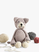 John Lewis Wool Couture Chloe Cat Knitting Kit DIY Knitting Project Kit- Buy online at McGrocer
