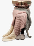 Wool Couture Hannah blanket knitting kit 115x85cm, UK version