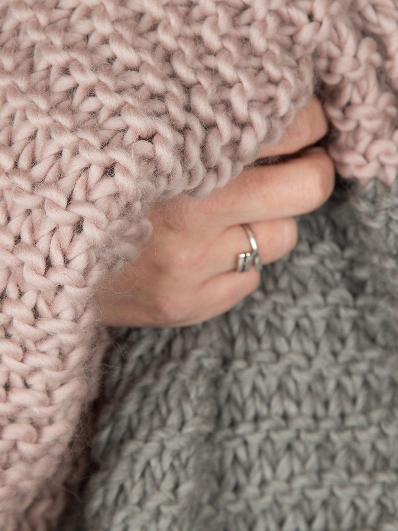 Wool Couture Hannah blanket knitting kit 115x85cm, UK version