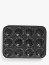 John Lewis John Lewis Carbon Steel Non-Stick Muffin Tray, 12 Cup- Buy online at McGrocer