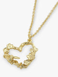 Alex Monroe Floral Heart pendant necklace gold 41cm - British product