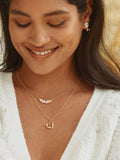 Alex Monroe Floral Heart pendant necklace gold 41cm - British product