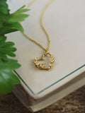 Alex Monroe Floral Heart pendant necklace gold 41cm - British product