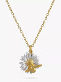 Alex Monroe Daisy Baby Bee pendant necklace 41cm, imported from the UK