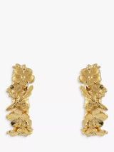 John Lewis Alex Monroe Itsy Bitsy Bee Floral Huggie Hoop Earrings Gold- Buy online at McGrocer