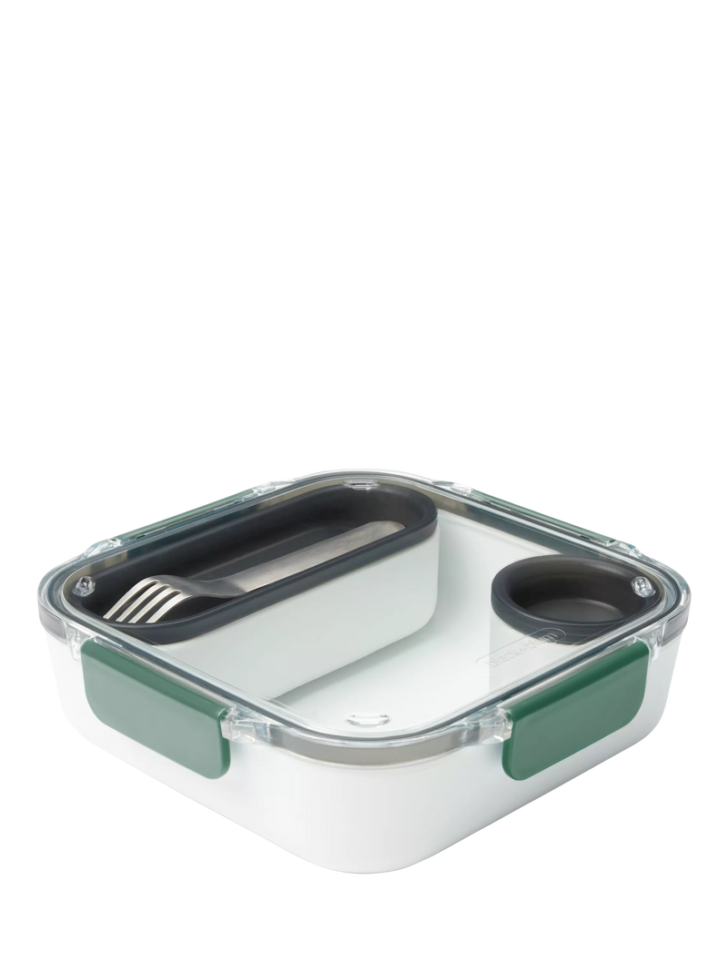 black+blum square plastic lunch box 1L - British product