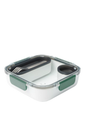 black+blum square plastic lunch box 1L - British product