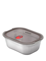 John Lewis black+blum Stainless Steel Microwaveable Rectangular Lunch Box - 600ml- Buy online at McGrocer
