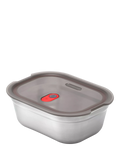 black+blum grey and red rectangular lunch box 600ml, UK version