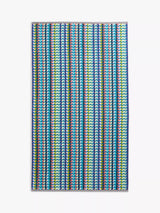 John Lewis Beach Towel in Blue and Multi-Colour Geometric Pattern- Buy online at McGrocer