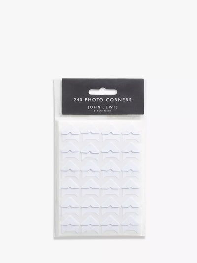 John Lewis John Lewis Self-Adhesive Photo Corners - Pack of 240- Buy online at McGrocer