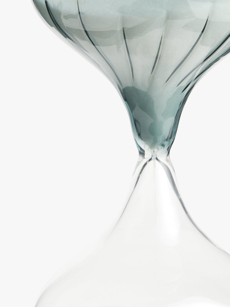 John Lewis green glass 60-minute sand timer, UK version