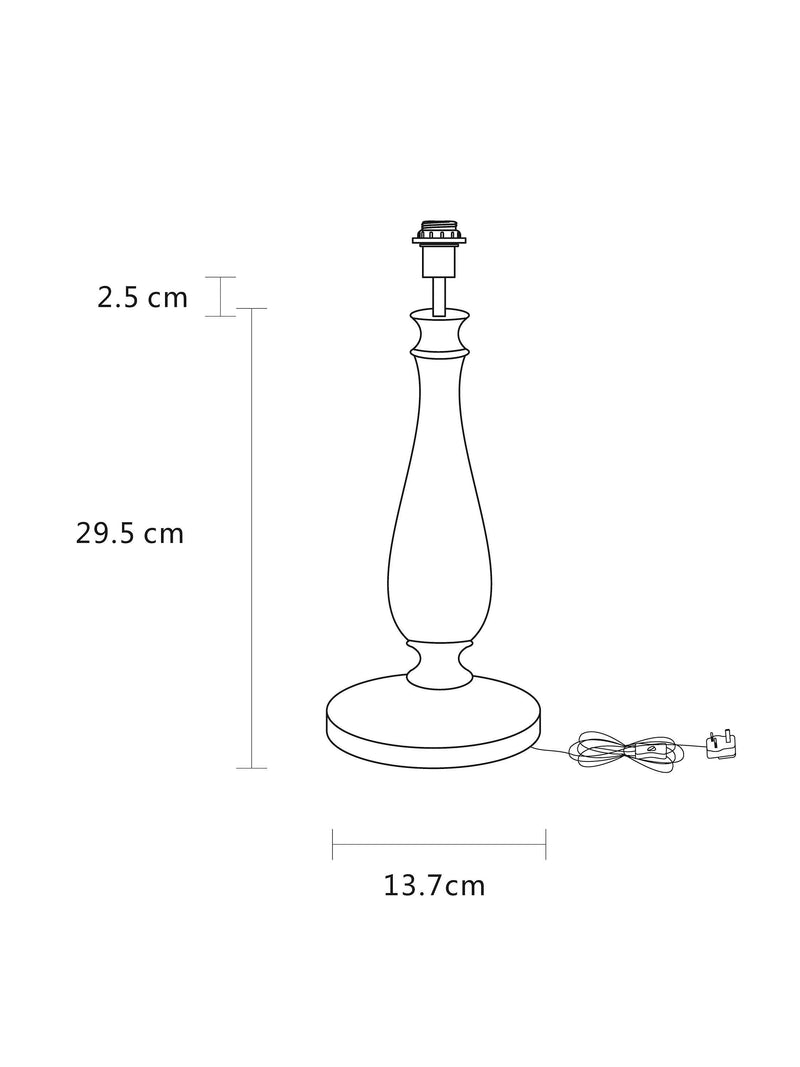 John Lewis Crackle Ceramic Table Lamp Base 38.5cm, imported from the UK