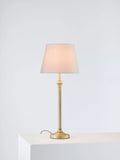 John Lewis Reeded Column lamp base antique brass, UK version