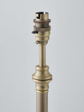 John Lewis Reeded Column lamp base antique brass, UK version