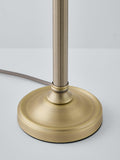 John Lewis Reeded Column lamp base antique brass, UK version