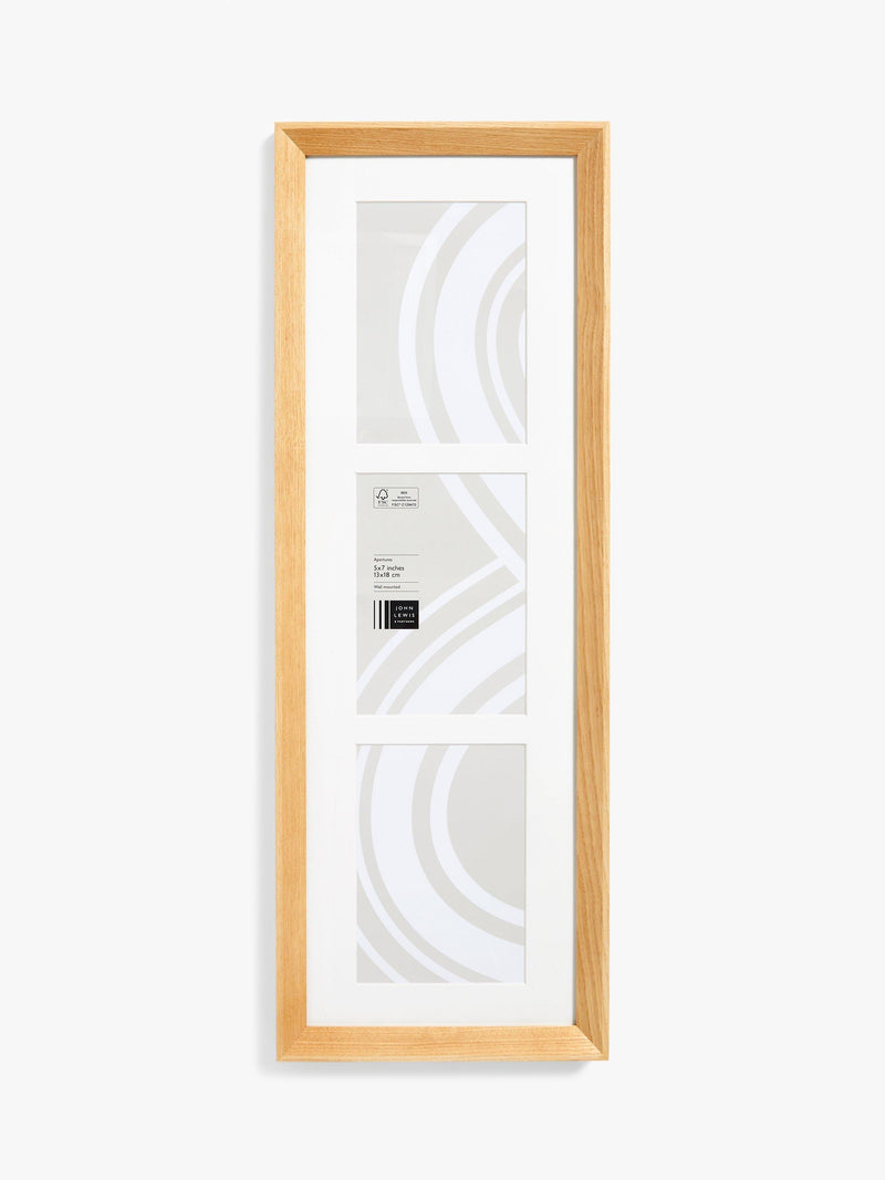 John Lewis Multi Aperture Photo Frame 3 Photos 5x7 Inch UK version