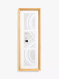John Lewis Isla Multi-aperture Photo Frame & Mount, 3 Photo, 5 x 7" (13 x 18cm), FSC-Certified (Oak Wood) - Grey