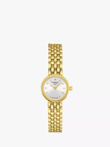 John Lewis Tissot Lovely Women's Bracelet Strap Watch Gold/White- Buy online at McGrocer