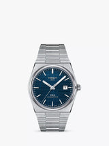John Lewis Tissot PRX Powermatic 80 Date Bracelet Strap Watch, Silver/Blue, 40mm- Buy online at McGrocer