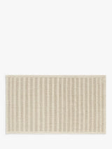 John Lewis John Lewis Linen Blend Stripe Bath Mat, Natural- Buy online at McGrocer