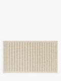 John Lewis linen blend stripe bath mat in natural, 50x80cm - British product