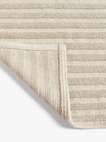 John Lewis linen blend stripe bath mat in natural, 50x80cm - British product
