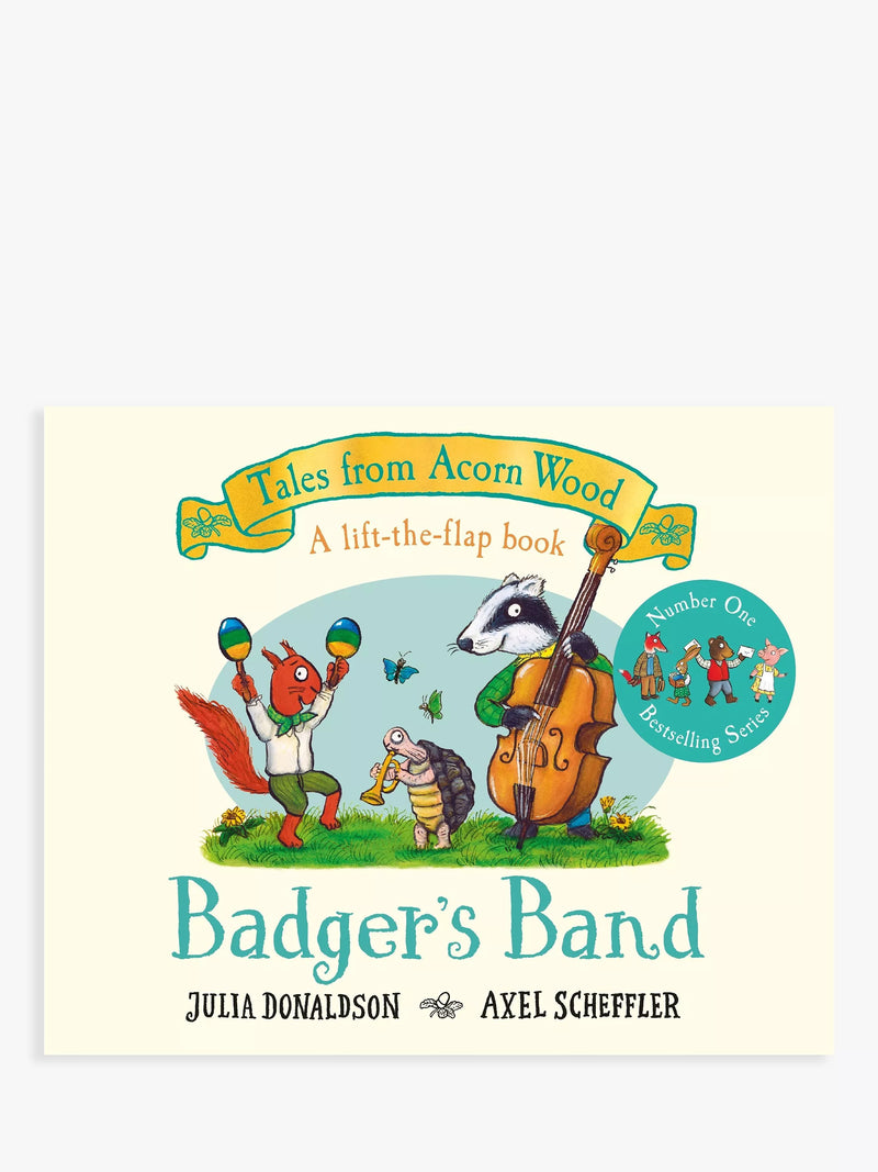 Gardners Badger's Band children's board book, imported from the UK
