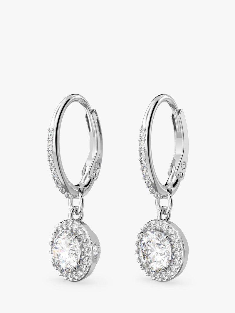 Swarovski Constella hoop earrings silver crystal UK version