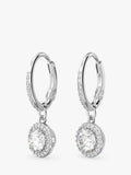 Swarovski Constella hoop earrings silver crystal UK version