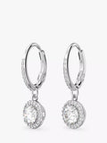 Swarovski Constella hoop earrings silver crystal UK version