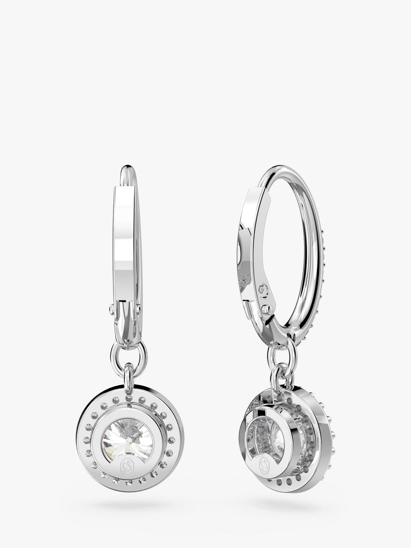 Swarovski Constella hoop earrings silver crystal UK version