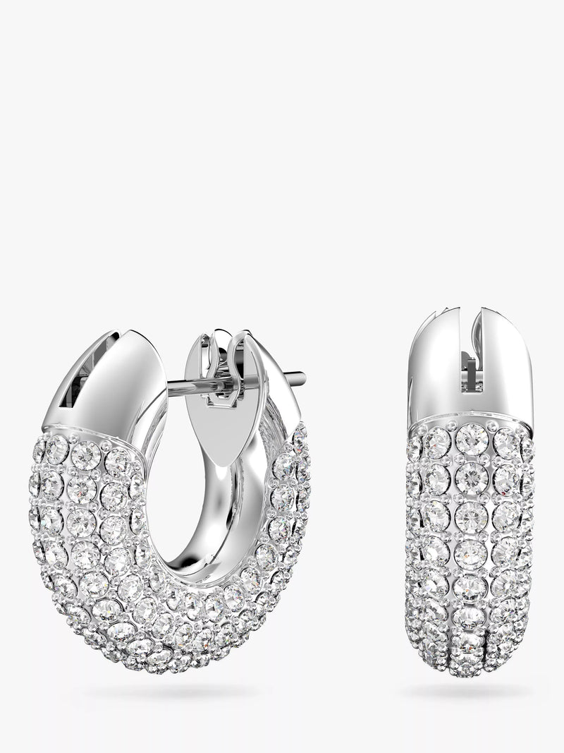 Swarovski Dextera crystal pave hoop earrings 1.5cm, UK version
