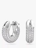 Swarovski Dextera crystal pave hoop earrings 1.5cm, UK version