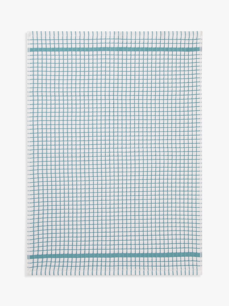 John Lewis Check Terry Cotton Tea Towel