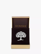 John Lewis Jon Richard Cubic Zirconia Tree of Love Silver Jewellery Brooch- Buy online at McGrocer