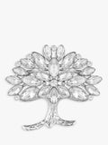 Jon Richard cubic zirconia Tree of Love silver brooch, UK version