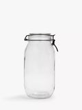 John Lewis glass clip-top storage jar 1.5L (British brand)
