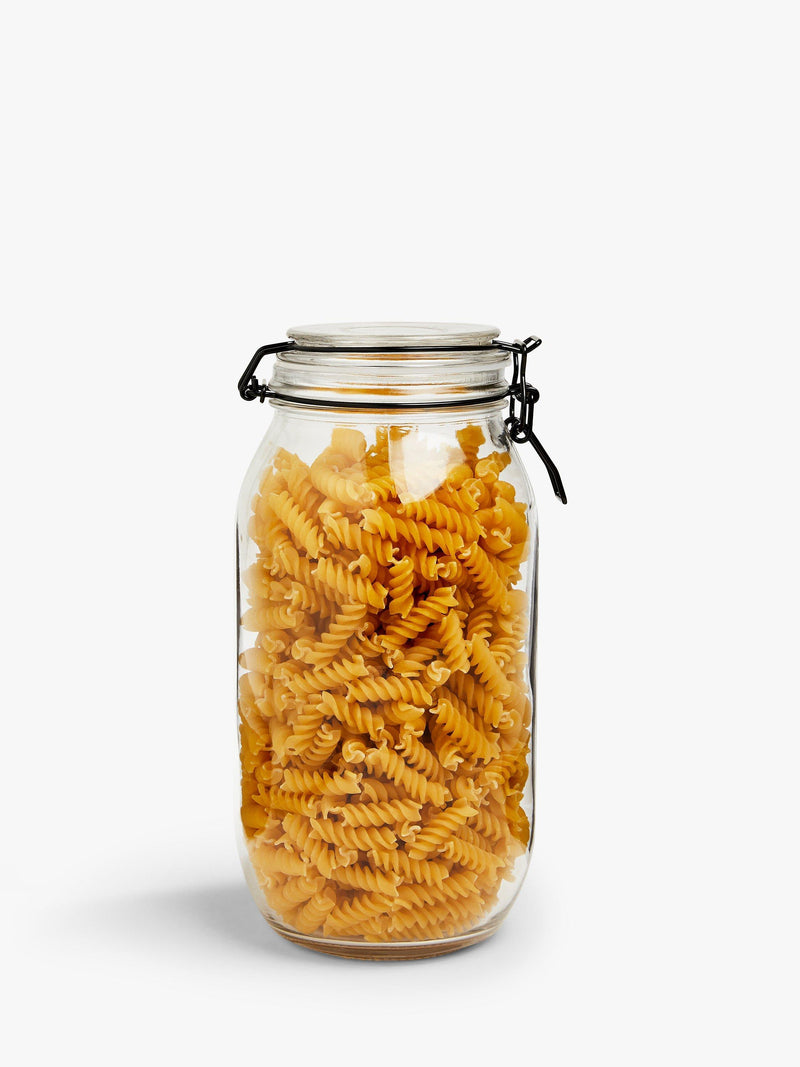 John Lewis glass clip-top storage jar 1.5L (British brand)
