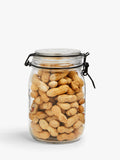 John Lewis clip-top glass storage jar 1L, imported from the UK