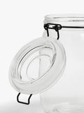 John Lewis clip-top glass storage jar 1L, imported from the UK