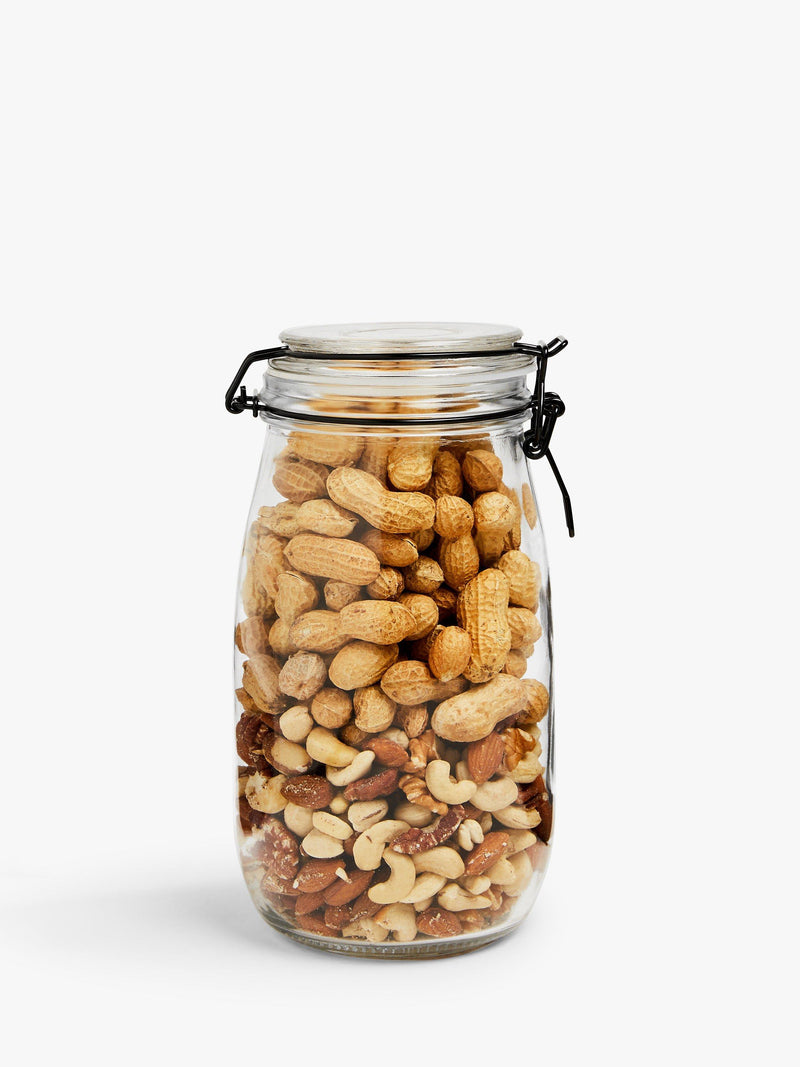John Lewis glass storage jar clip-top 2.2L (British brand)