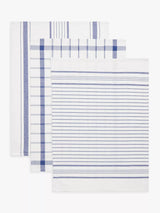 John Lewis John Lewis Stripe & Check Tea Towels Pack of 3- Buy online at McGrocer