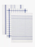 John Lewis stripe and check tea towels pack of 3, 50x70cm - British product