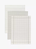John Lewis Stripe & Check Tea Towels Pack of 3