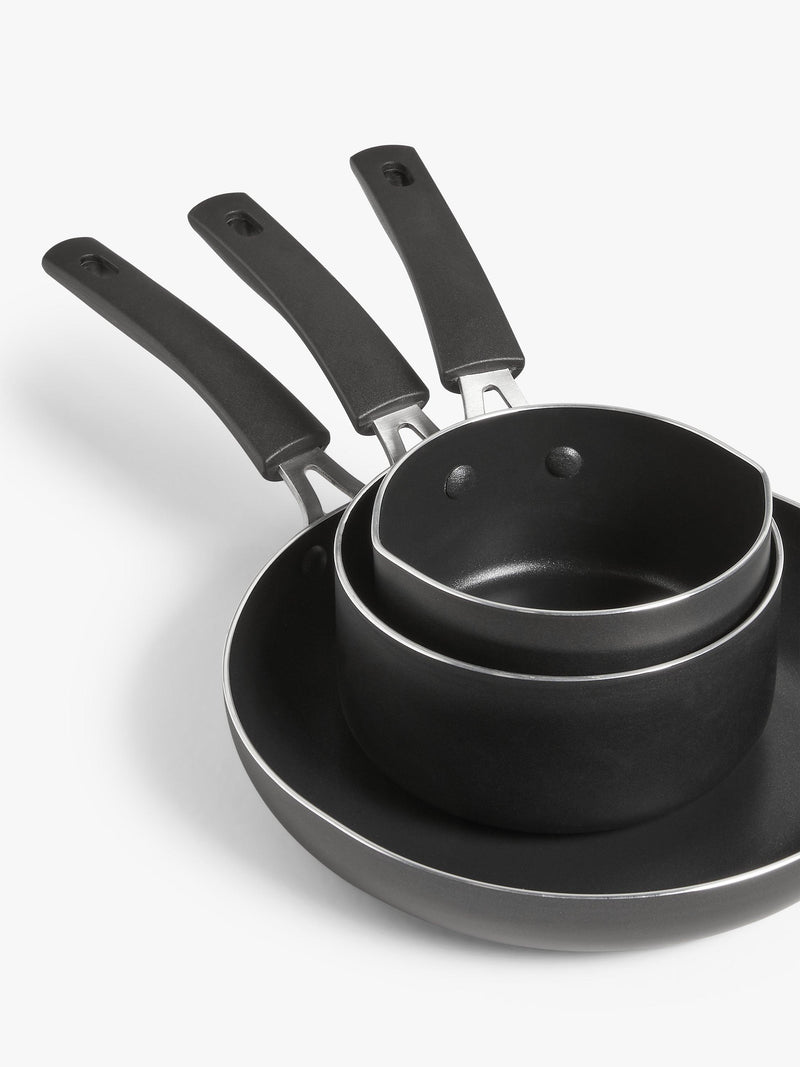 John Lewis non-stick pan set 3 piece (British brand)